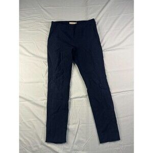 Tory Burch Pants Womens Size 5 Ankle Pull On Mid Rise Black Solid Straight Leg